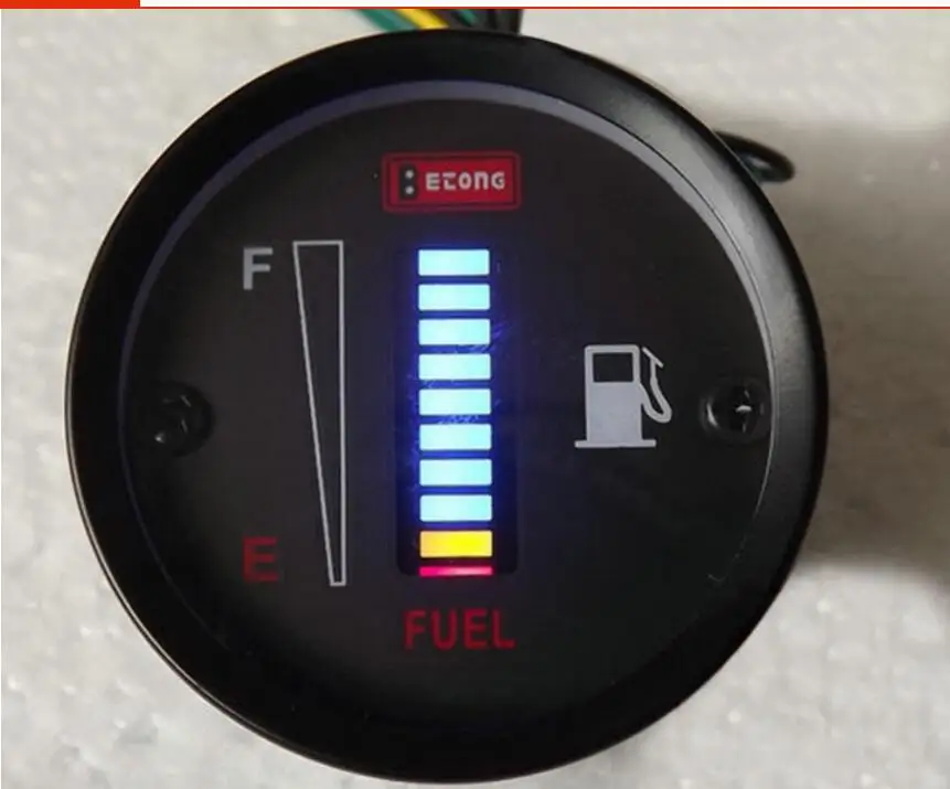 

Car Fuel Gauge 10 LED Fuel Level Meter Gauge Fuel Level Sensor 12V Motorcycle Automobile Aluminum Alloy 1 Piece Car Styling