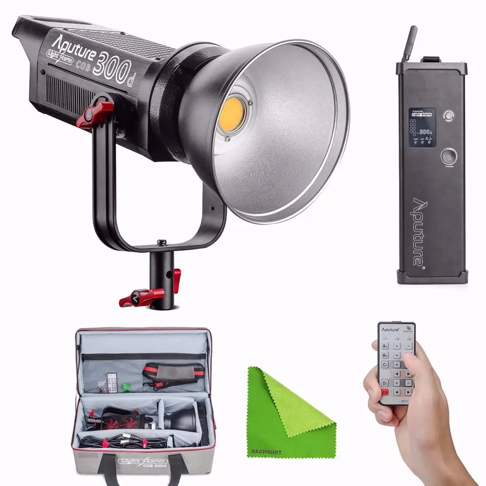 Aputure COB C300D 300D 300W 5500K Daylight Balanced LED Continuous Studio Video Light 2.4G Remote Control 18dB Low Noise Light Aputure COB C300D 300D 300W 5500K Daylight Balanced LED Continuous Studio Video Light 2.4G Remote Control 18dB Low Noise Light