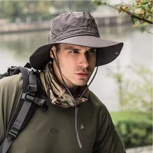 Черная Военная Рыбацкая шляпа тактический для джунглей шапки Gorro Pescador Hombre охотничьи походные головные уборы уличные армейские мужские шапки для кемпинга