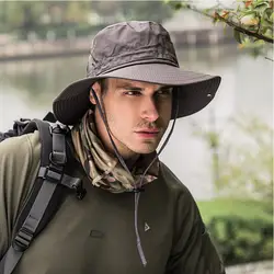 Черная Военная Рыбацкая шляпа тактический для джунглей шапки Gorro Pescador Hombre охотничьи походные головные уборы уличные армейские мужские