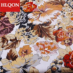 Высокое качество, хлопок, сатиновая ткань с цветочным принтом, используется для шитья, платья, женская одежда, юбки, обувь 100x150 см - Цвет: E