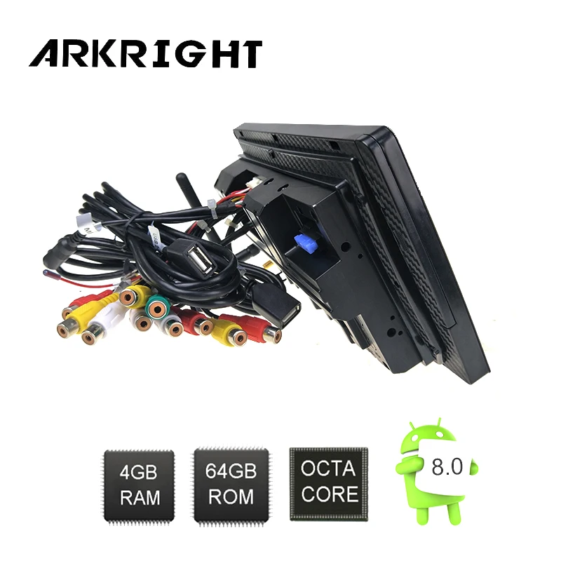 ARKRIGHT 10.1'' Android 8.1 Car Radio GPS car stereo for Toyota Corolla 2017 2018 IPS screen multimedia Player rear view camera