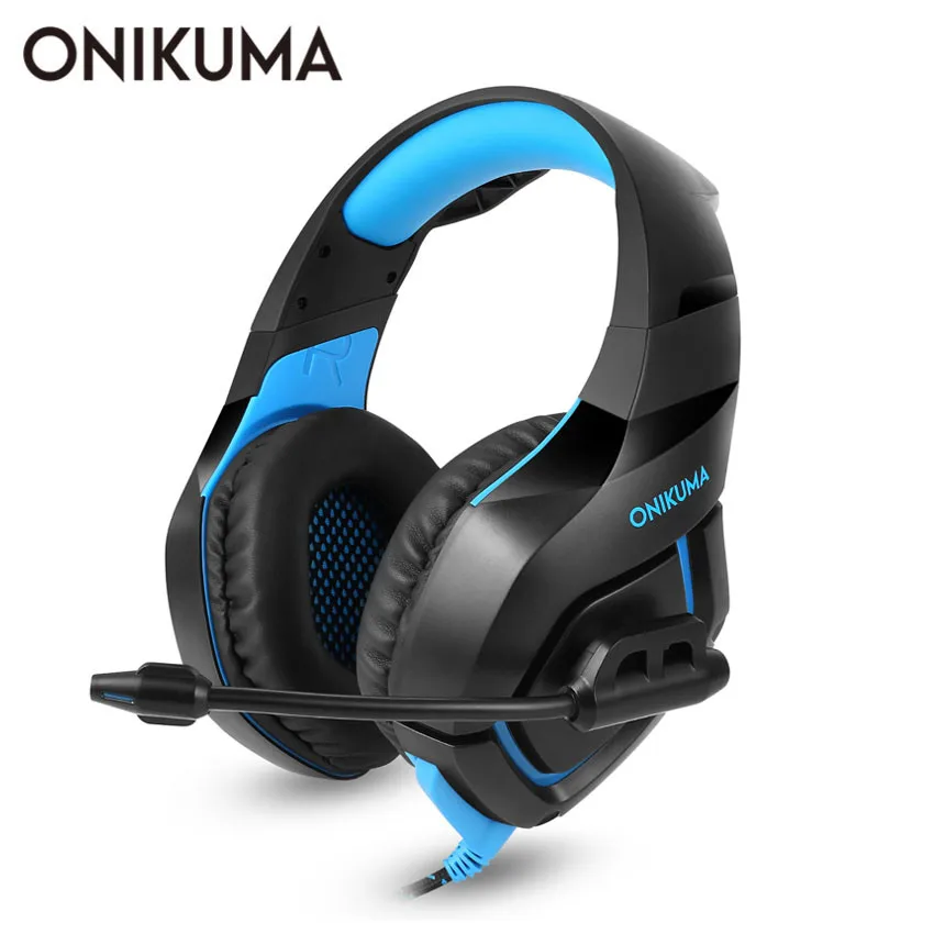 ONIKUMA K1 PS4 игровая гарнитура с микрофоном Casque PC стерео наушники для сотового