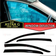 Дефлекторы окон для Opel Astra G 1998-2004-Автомобильный дефлектор окна защита от ветра вентиляционное отверстие солнцезащитный дождевой козырек покрытие для автомобиля Стайлинг