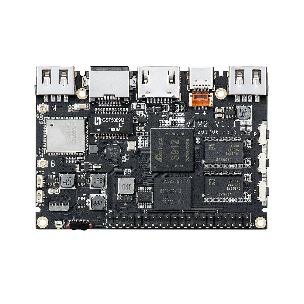 Khadas VIM2 Basic Powerful Single Board Computer Octa Core with MIMOx2 WiFi AP6356S WOL Amlogic S912 DIY Box