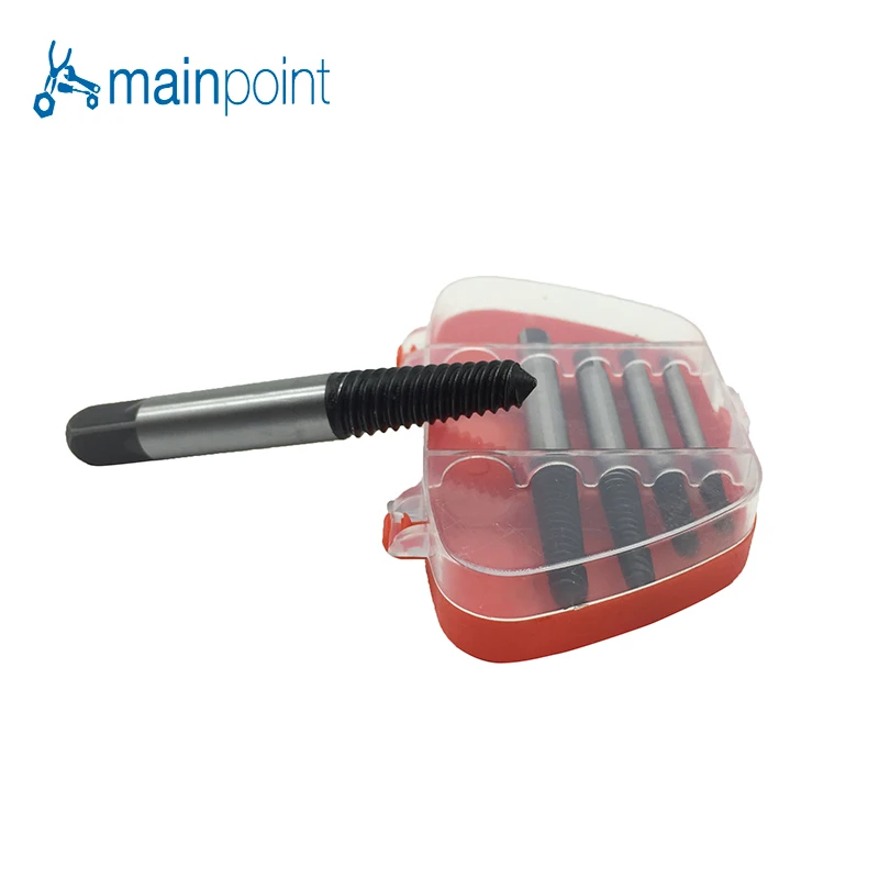 Mainpoint 5 шт./компл. красный коробка устройство для извлечения болтов инструмент для удаления поврежденных болт сверла Набор отверток для электрического инструмента