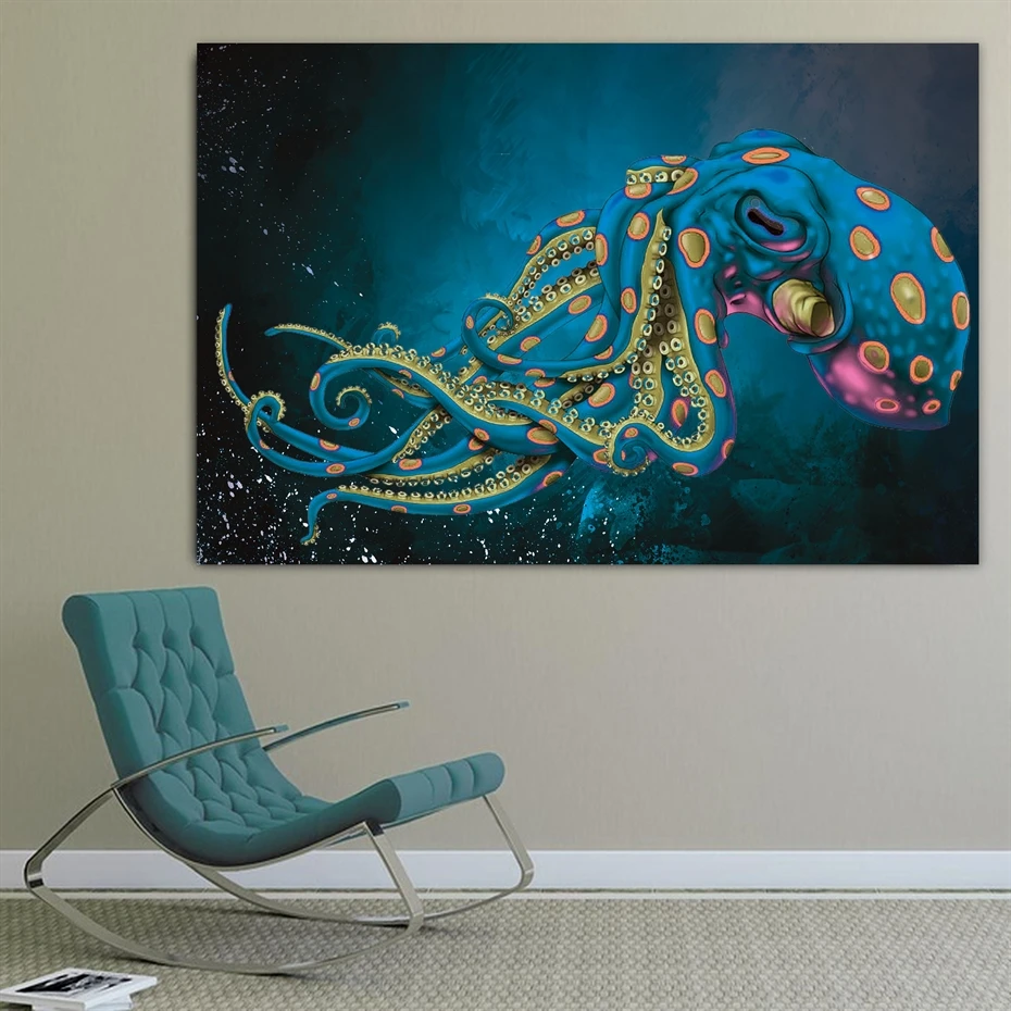 海タコ水動物デザインキャンバス絵画ポスター印刷の芸術の壁の装飾芸術のリビングルーム壁の装飾アート 絵画 書道 Aliexpress 海タコ水動物デザインキャンバス絵画ポスター印刷の芸術の壁の装飾芸術のリビングルーム壁の装飾アート 絵画 書道 Aliexpress