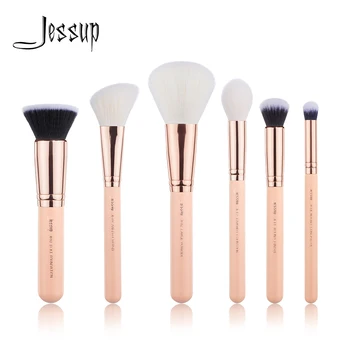 

Jessup 6PCS Makeup brushes set Cosmetic tools beauty Make up brush LARGE POWDER FOUNDATION CONCEALER BLUSH COUNTOUR