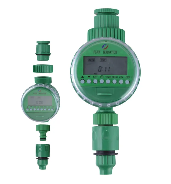 LCD Display Automatic Electronic Water Timer Garden Irrigation Controller Solenoid Valve Digital Intelligence Watering System
