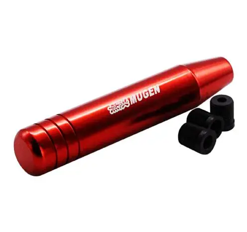 

Mugen shift knob 18cm Length Aluminum Gear Shift Knob Racing Car Universal Shift Gear Knob with 3 adapter