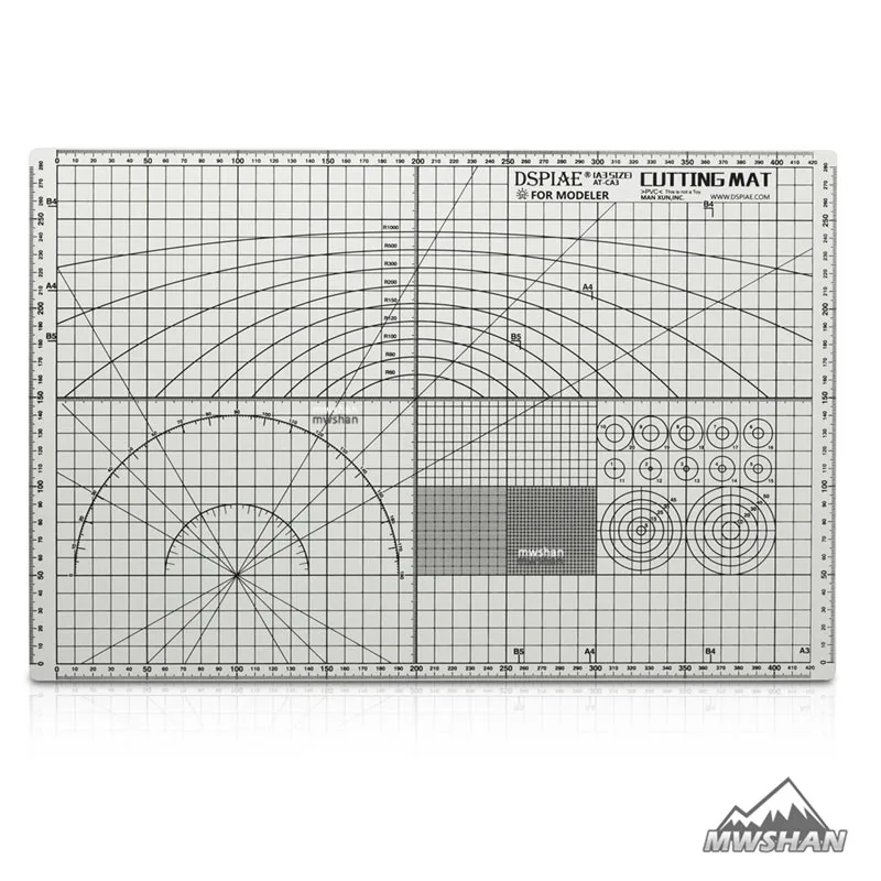 DSPIAE AT-CA3 модель коврик для резки двухстороннее использование A3 Modeler инструменты для рукоделия моделирование хобби аксессуар