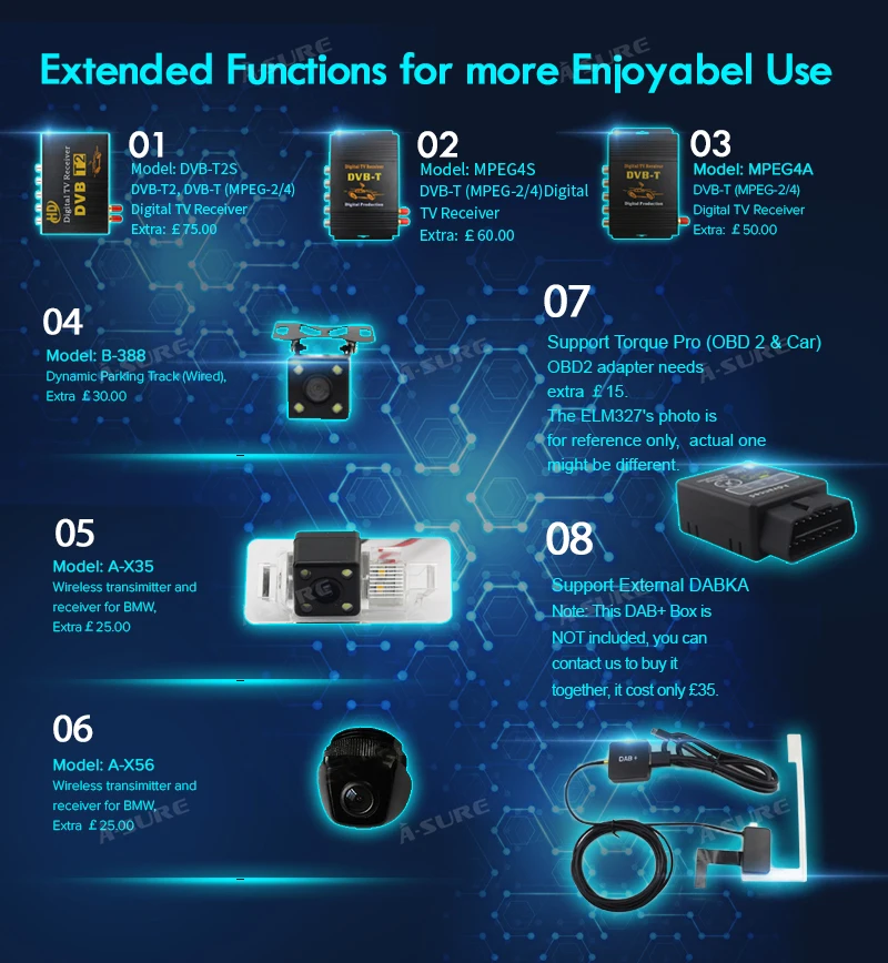 Best A-Sure 7 Inch 2 Din Android 8.1 Car Auto Radio GPS DVD Player Navigation For BMW E46 M3 318 320 3 Series Coupe Rover75 MG ZT 28