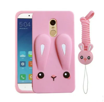 

FEBIDEA Silicone Bunny Mobile phone protect cases for Redmi note 4 /4X/Redmi 4A Mobile Phone Case