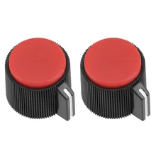 UXCELL 2Pcs 19x16mm Bakelite Potentiometer Volume Control Rotary Knob For 6mm Dia Hole Blue Yellow Red Green Switch Accessories mixer fader knob cap word shouted hole width 8mm red and blue and yellow lime