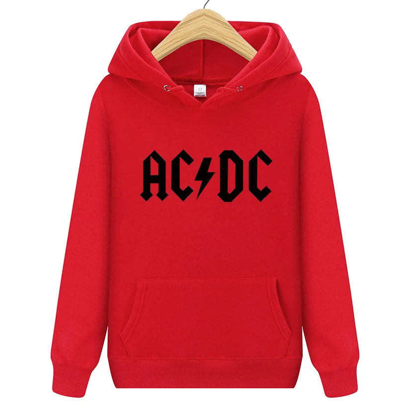 

2018 NEW autumn and winter Hoodies men's clothing men print acdc Graphic pullover sweatshirt Hip Hop men Hoodies size M L XL XXL