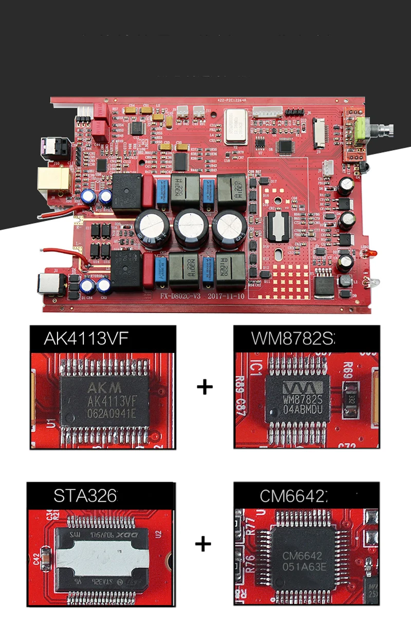 Bluetooth 4,2 аудио усилитель fx-аудио D802C PRO 80 Вт* 2 Streo Amp Поддержка APTX оптический коаксиальный 24Bit 192K