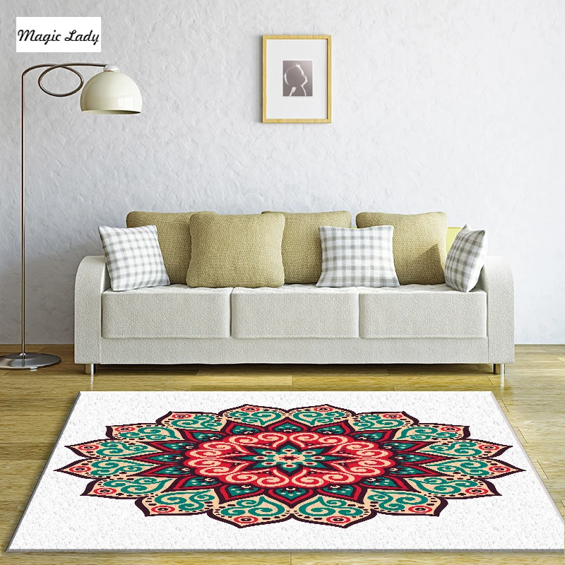 Carpet With Flowers Living Room Bedroom Decoration Weaves Traditional