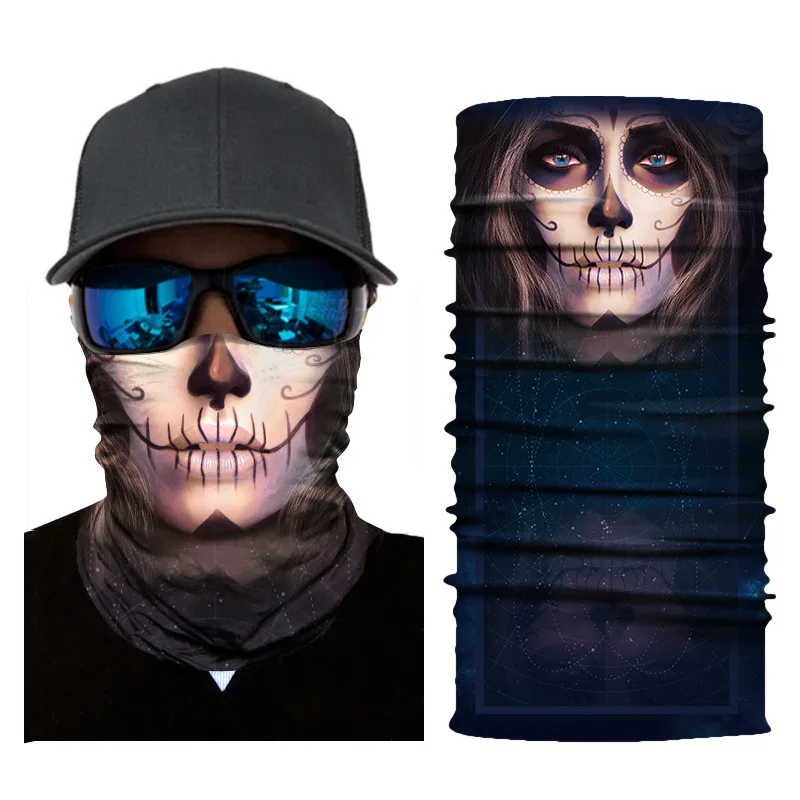 Nrahbsqt 3D "," Джокер "," скелетная "тема, бесшовная Бандана Балаклава волшебный шарф-труба защитная маска для лица повязка на голову DS016