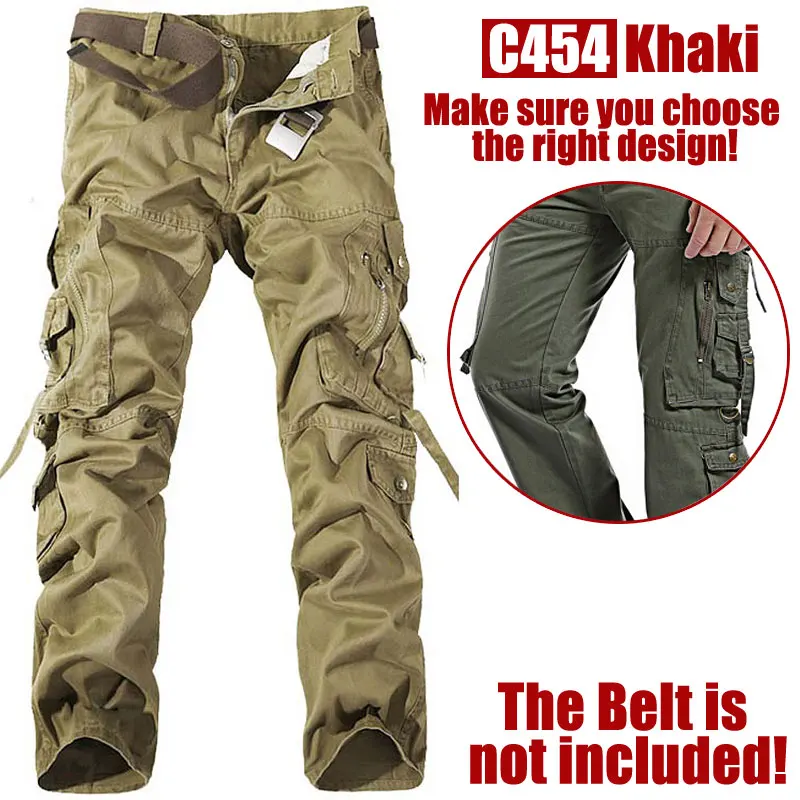 Камуфляжные охотничьи брюки, Мужская Тактическая Военная одежда, военные брюки, брюки, тактические походные, для рыбалки, кемпинга, мужские охотничьи брюки - Цвет: khaki