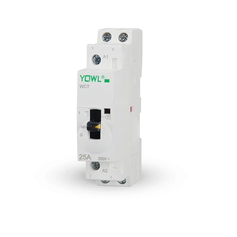Контактор переменного тока 2NO 2NC 1NC + 1NO с выключателем питания 2P 25A 24V/110V/230V