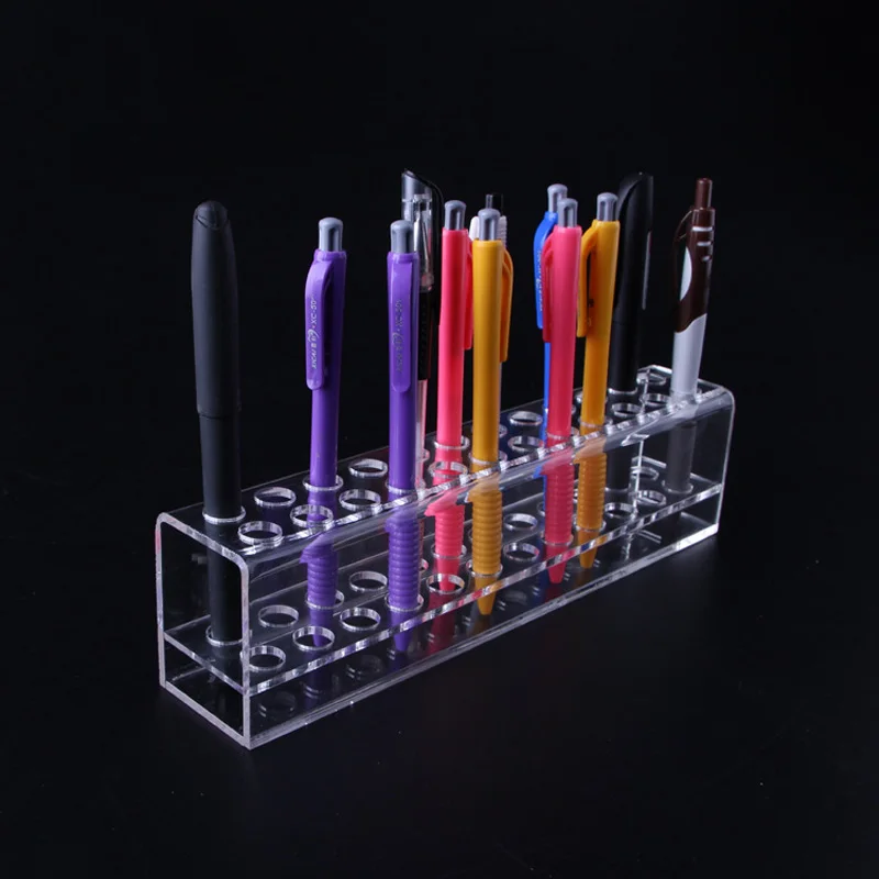 Clear Acrylic Eyebrow Pencil Holder Eyeliner Storage Shelf Eyebrow