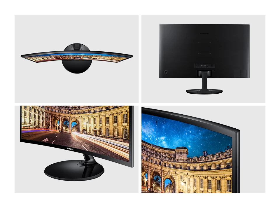 27 Монитор Samsung C27f390fhi Черный Купить