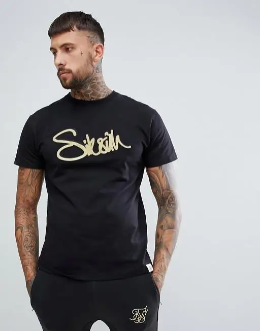 Siksilk S/s Базовая Черная Мужская футболка