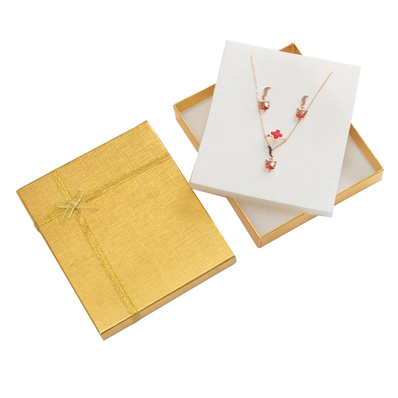 12 шт бумажные подарочные коробки для ювелирных изделий-кольца, маленькие часы, ожерелья, серьги, коробка для браслетов с бантами