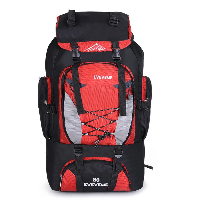 

Leisure Time Motion Both Shoulders Package 80l Exceed Light Riding That Backpack Nylon Travel Record Men And Women