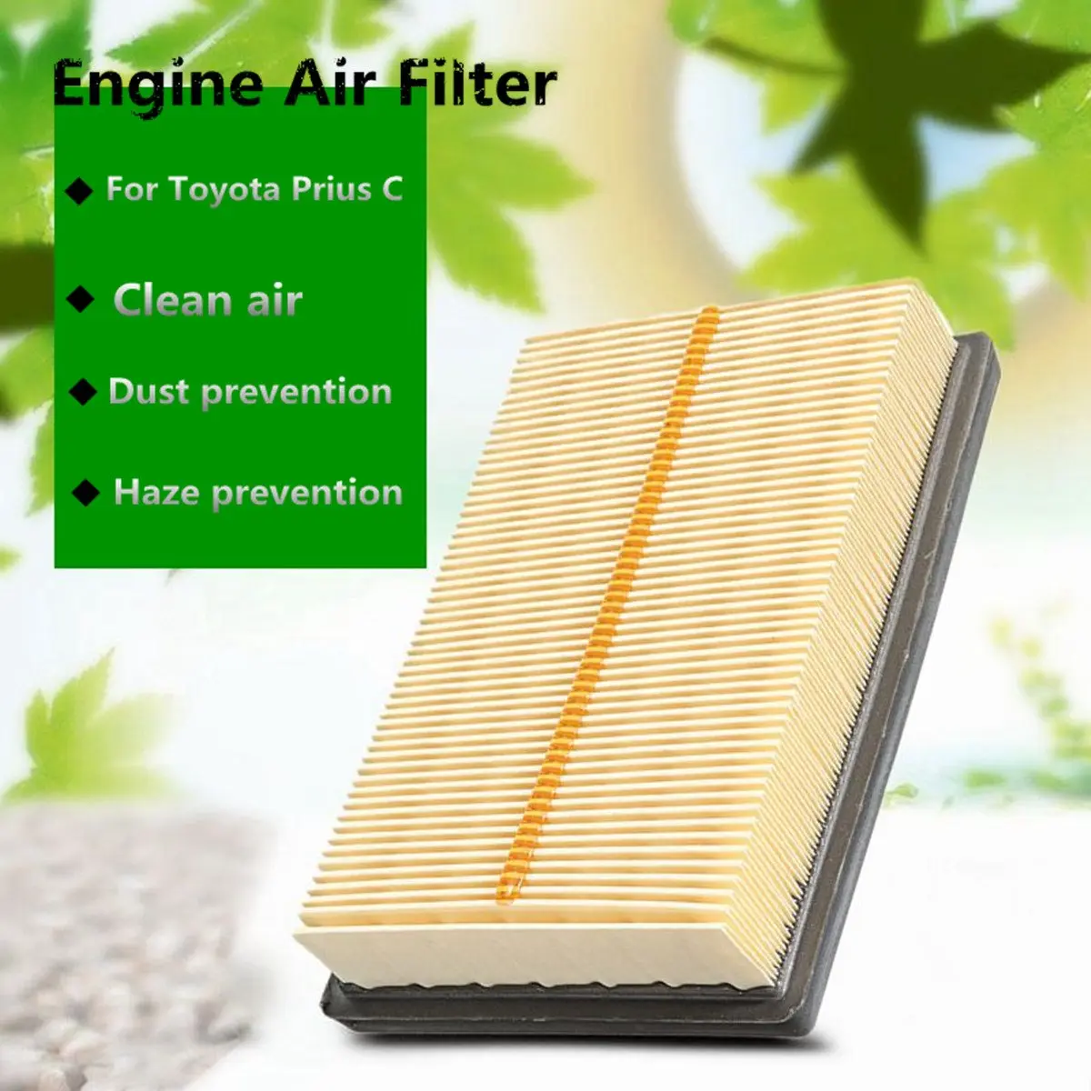 

1Pc New Car Cabin Engine Air Filter For Toyota Prius C 2012-2014 17801-21060