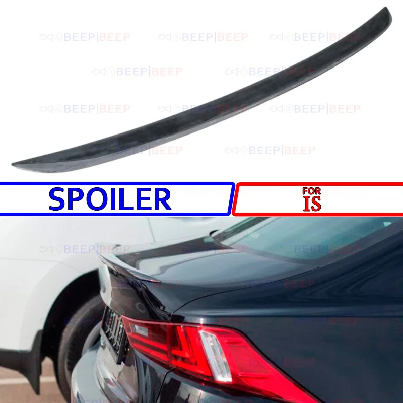 

Lip spoiler for Lexus IS 2009- ABS plastic car styling accessories decoration aero dynamic tuning rear spoiler exterior part