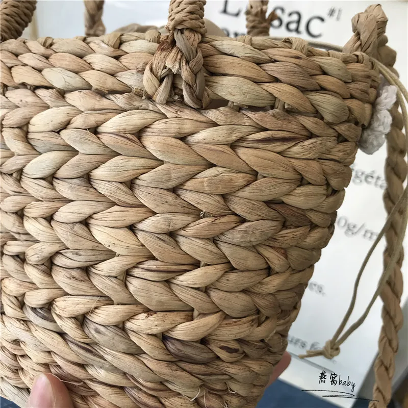 Women Summer Beach Handbag Female Straw Bags Vintage Handmade Lady Shoulder Bag Travel Flower Mini Weave Crossbody Tote SS3117 (4)