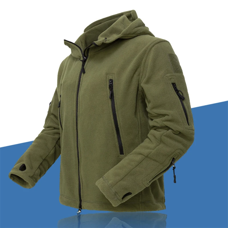 

Men's TAD Military Outdoor Tactical Fleece Jacket US Army Hoodie Sportswear Jacket
