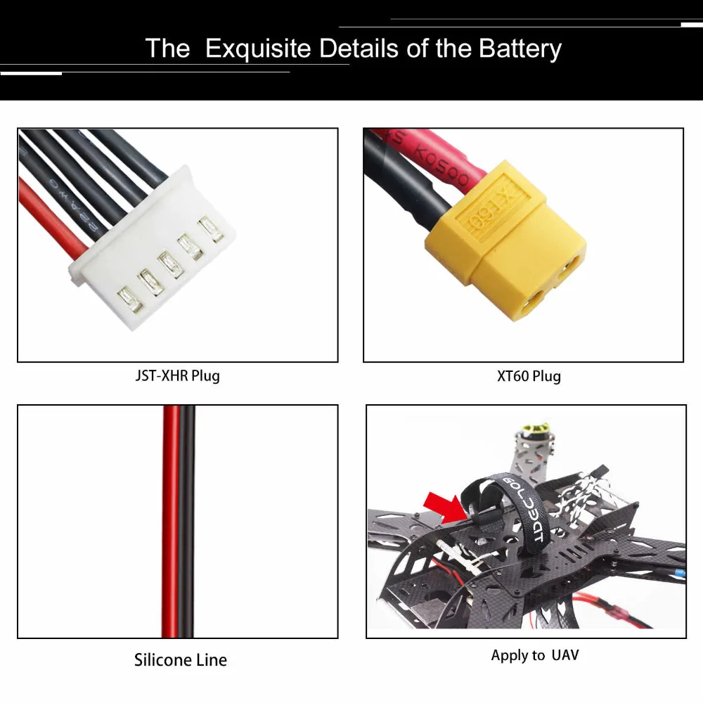 Аккумулятор GOLDBAT lipo 7,4 v 11,1 v 14,8 v 50C-100C 1300mah 1500mah 4000mah 5000mah 5200mah 6200mah для pfv RC автомобилей Вертолет Traxxas