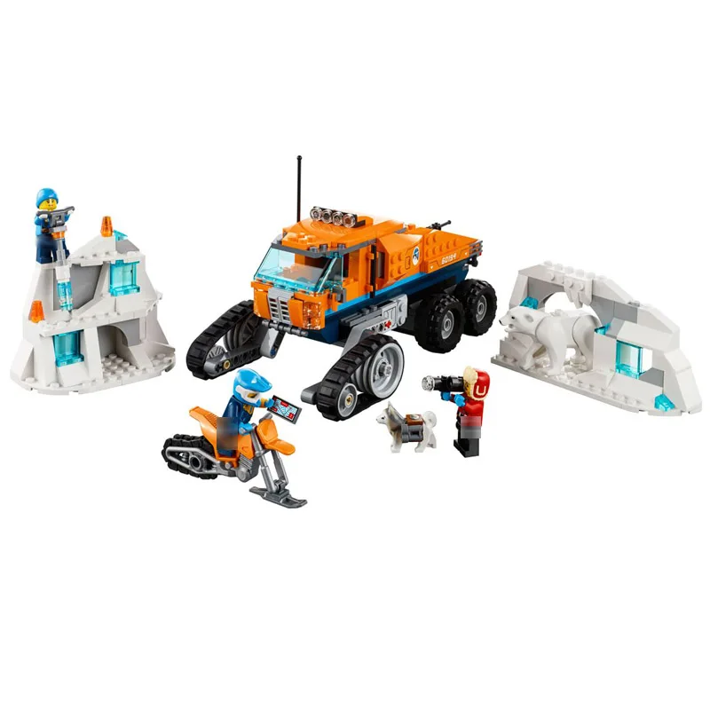 

60194 339pcs CITY Series The Arctic Scout Truck Model Building Block Educational DIY Toy For Children 10995 Gift