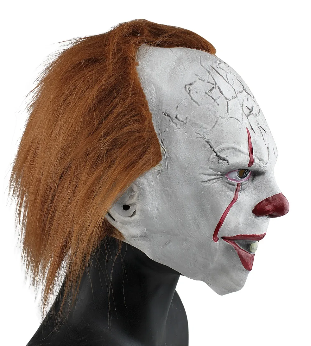 Высококачественная маска клоуна из фильма Pennywise для Хэллоуина вечерние