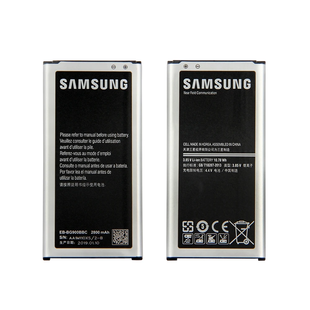 Оригинальный аккумулятор для Samsung Galaxy S5 G900 G900S G900I G900F G900H 9008 в 9006 Вт EB BG900BBE BG900BBU