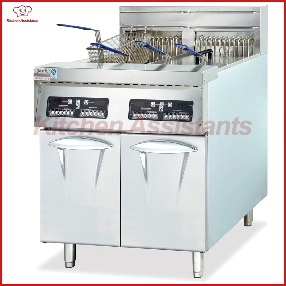 

DF38 2 tank large capacity computer oil chicken deep fryer for hotel restaurant