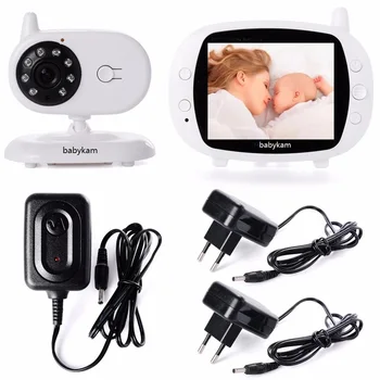 

Hot audio baby monitor wireless video nanny 3.5 inch LCD IR Night Vision baby intercom 4 Lullabies Temperature Sensor baby alarm