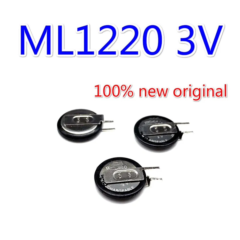 

5PCS 10PCS ML1220 3V Button Battery Laptop Motherboard Battery 1220 Rechargeable Lithium Battery