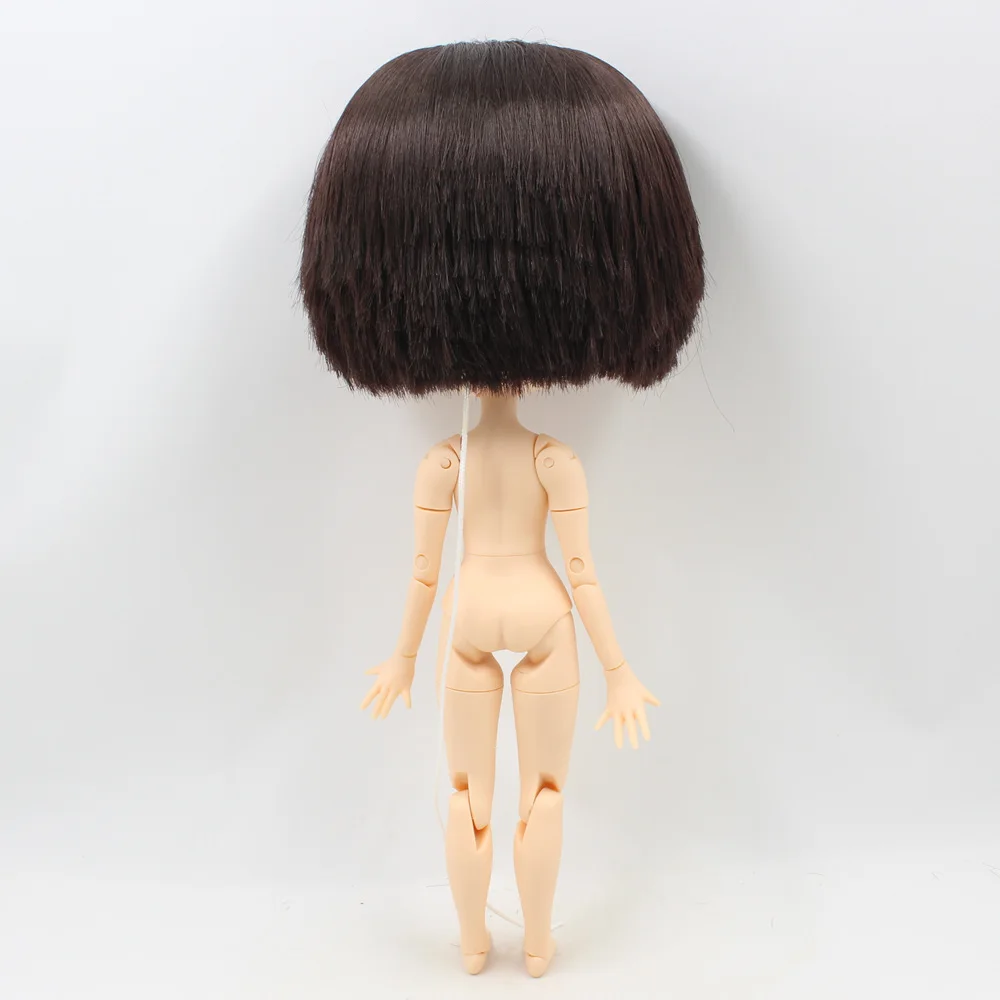RBL Scalp 1/6 Blyth кукольные парики для мужчин и девочек, короткая серия волос, включая жесткий эндоконский купол коричневого цвета с челкой - Цвет: 70BL0312