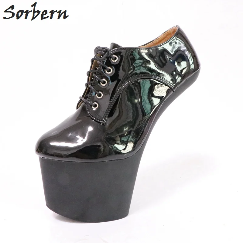 

Sorbern Fall Shoes Dominatrix Heelless Pumps Unisex Shoes Hoof Heel Platform Shoes Women Fetish Tiptoe Heels Pole Dance Pumps