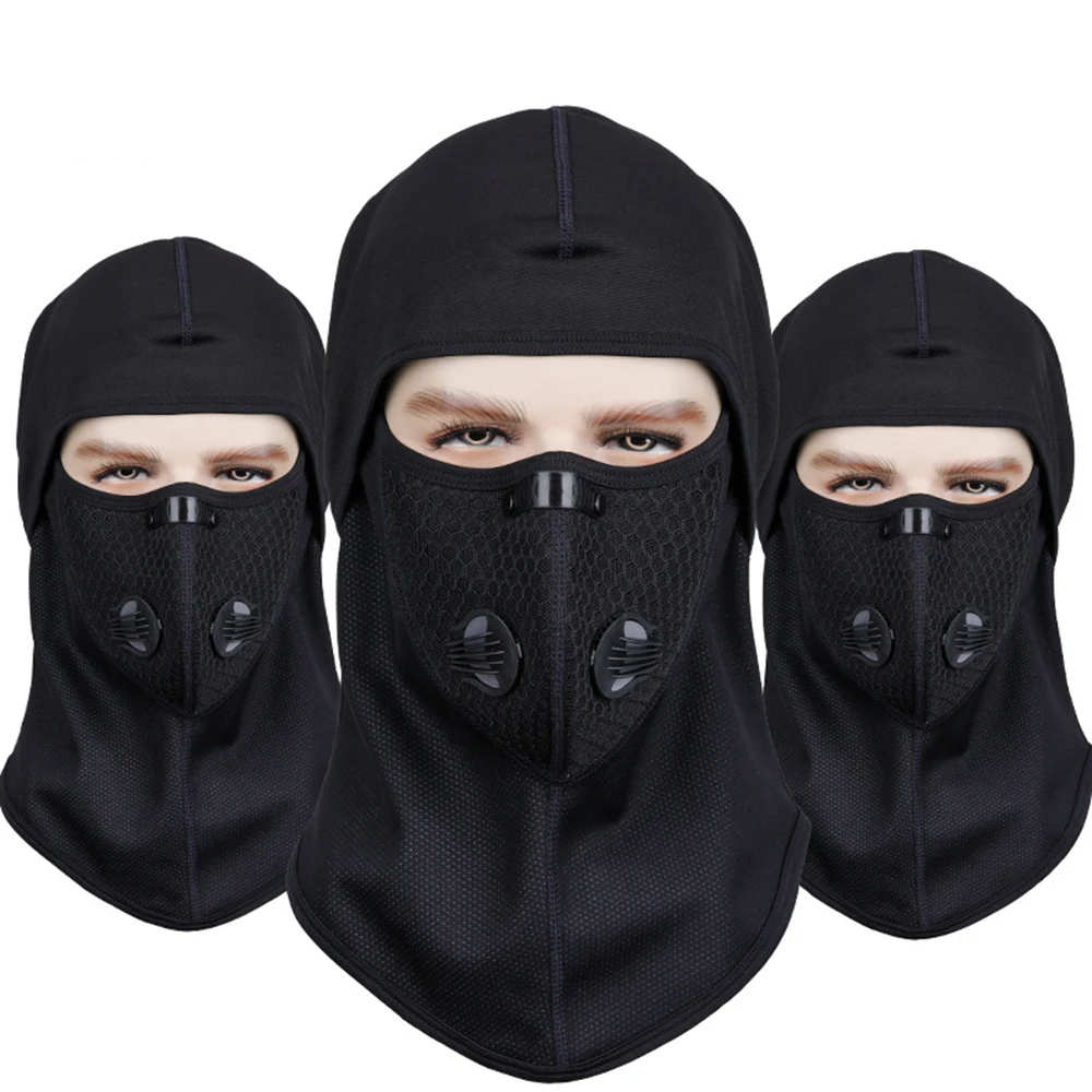 

Cycling Outdoors Motorcycle Cap Balaclava Hats Full Face Mask Bicycle Cap Sweat Fast Breathable Masks