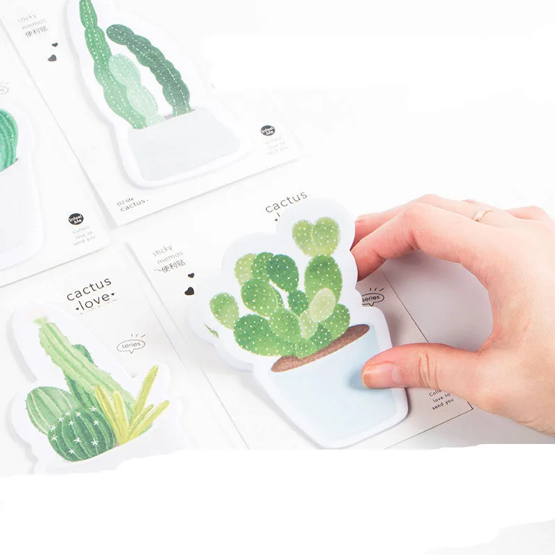 

Coloffice Creative Cartoon Plant Paper Memo Pads Cute Paper Sticky Note Students Stationery School &Office Supplies 11*6cm 1PC