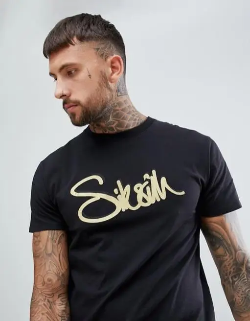 Siksilk S/s Базовая Черная Мужская футболка