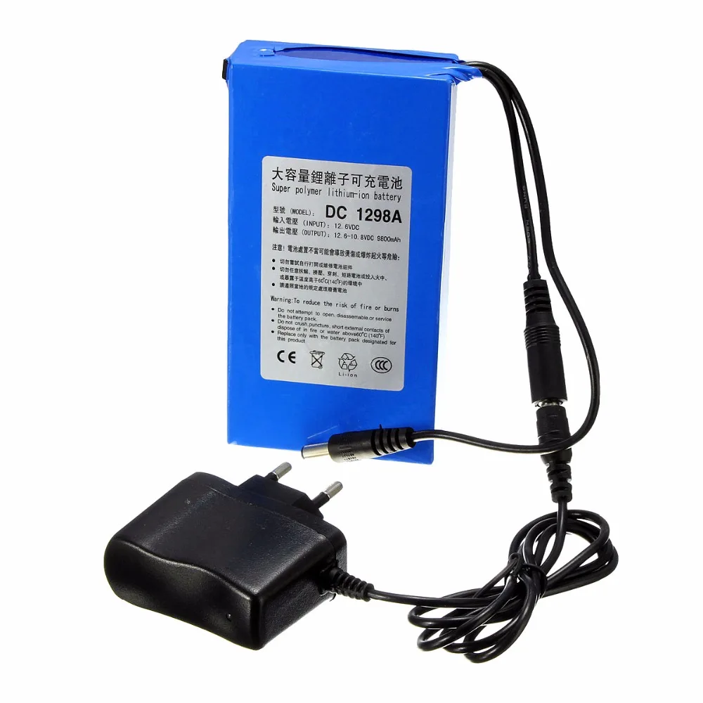 GTF Durable DC 12V Lithium Battery 9800mAh Battery Polymer Pack Street Light Instrument LED Light Standby Power power tool battery rechargeable battery lifepo4 battery battery replacement