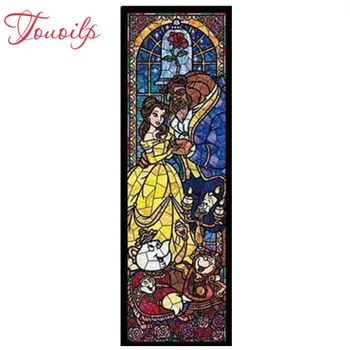 

TOUOILP 3d diy full square&round religion 5d Diamond Painting The Beast cross stitch diamond embroidery mosaic needlework