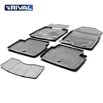 

For Mazda 3 BM 2013-2019 floor mats into saloon 5 pcs/set Rival 13801001