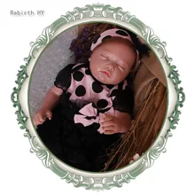 Rebirth HY  19 Inch Silicone Reborn Baby Dolls Handmade Lifelike Newborn Baby Brand Doll Soft Fashion Dolls For Girls Toys