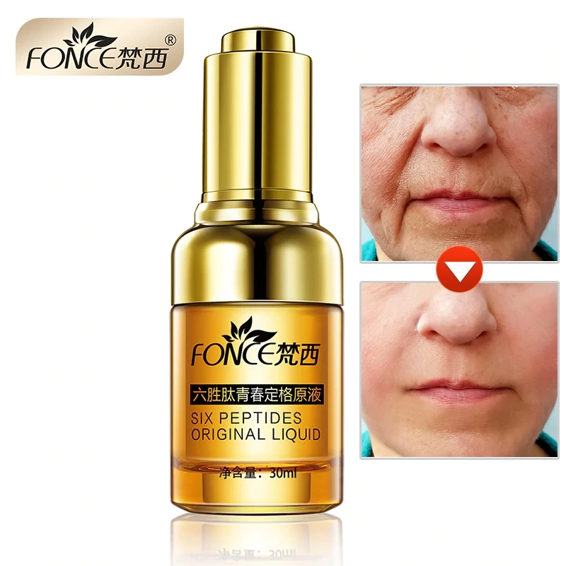 

Korean Anti Wrinkle Remover Facial Serum Plant Anti Aging Lifting firming face 25-55 age Argireline Six Peptides Essence 30ml